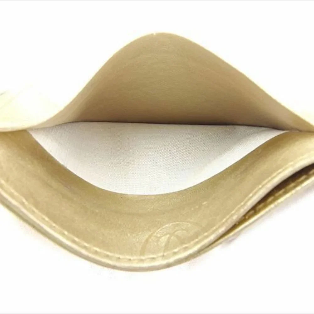 Cartier Card Case Gold leather Woman Authentic Used